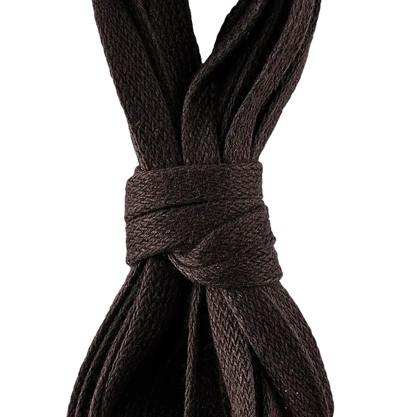 60-Inch Brown Flat Waxed Boot Laces 93006