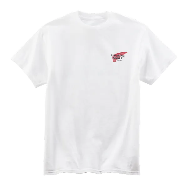 Unisex Red Wing Shoes Logo T-Shirt in White 97610