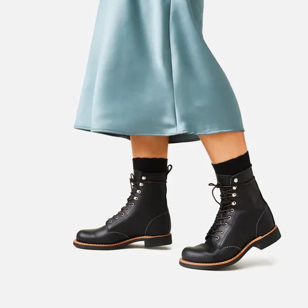 Women's Silversmith Short Boot in Black Leather 3361 - Image 2