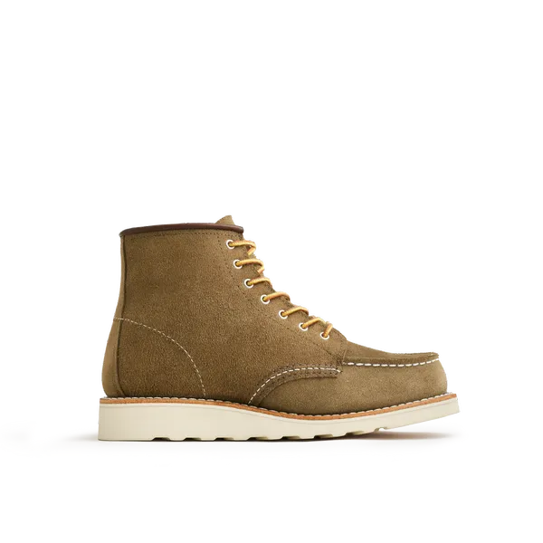 Women's 6-Inch Classic Moc Short Boot in Light Brown Leather 3377