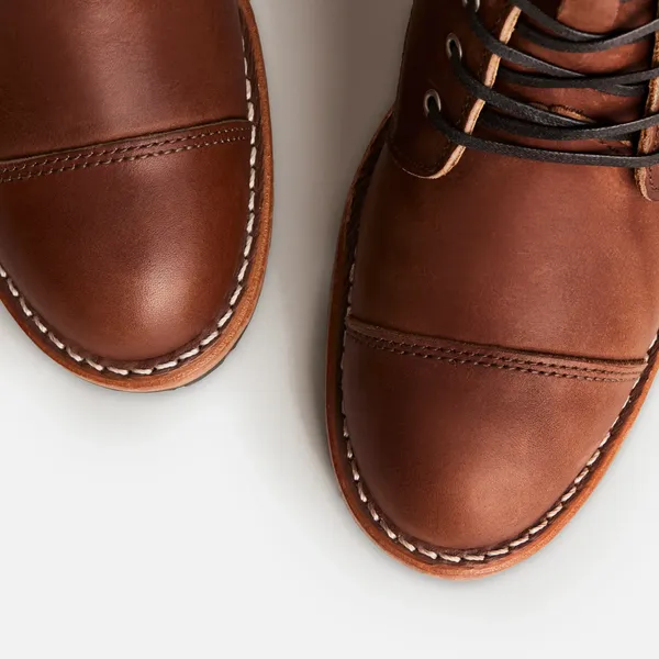 Women's Eileen Heeled Boot in Brown Leather 3399 - Image 8