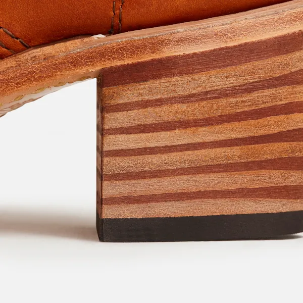 Women's Clara Heeled Boot in Brown Leather 3404 - Image 8