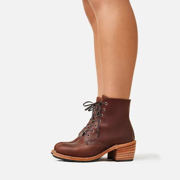 Women's Clara Heeled Boot in Dark Brown Leather 3406 - Image 2