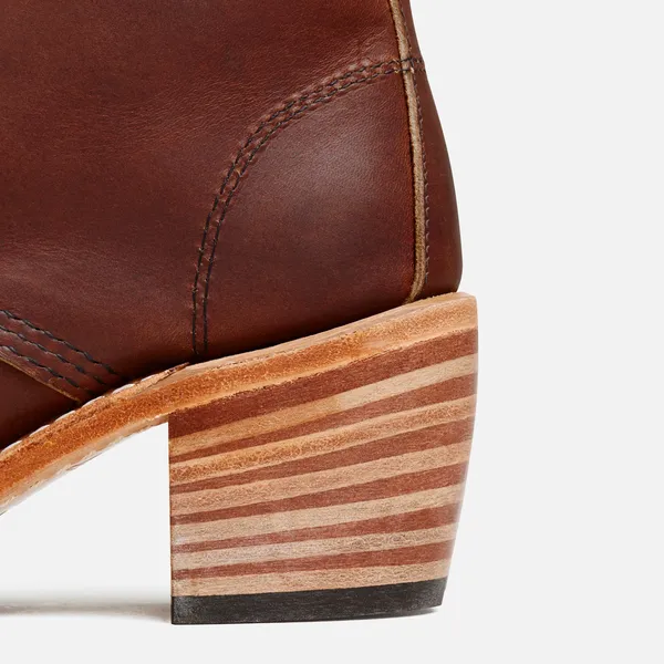 Women's Clara Heeled Boot in Dark Brown Leather 3406 - Image 8