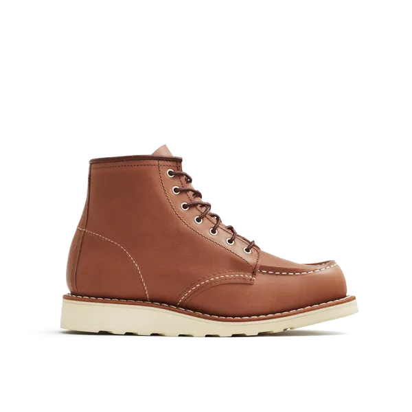 Women's 6-Inch Classic Moc Short Boot in Mocha Leather 3426