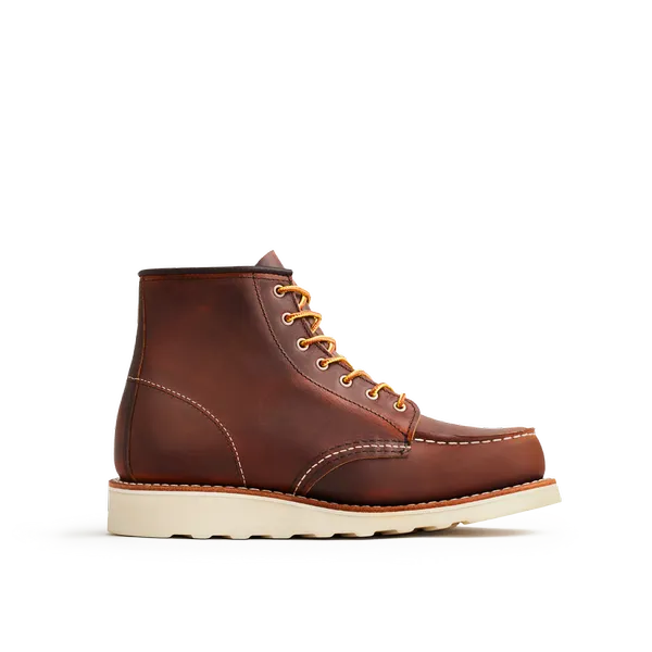 Women's 6-Inch Classic Moc Short Boot in Copper Leather 3428