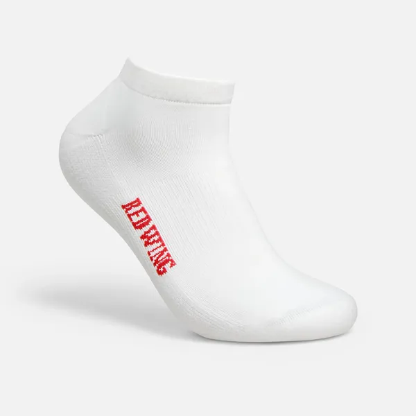 Unisex Breeze Nylon Low Cut Crew Sock in White 97302 - Image 2