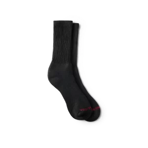 Unisex Acrylic Blend Crew Sock in Black 97308
