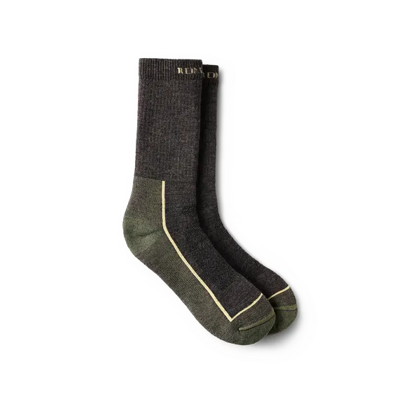 Unisex Steel-Toe Merino Wool Blend Crew Sock in Charcoal 97396