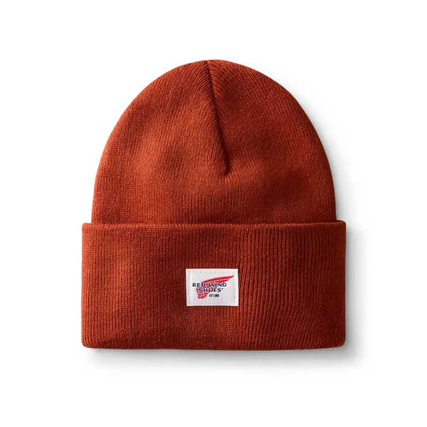 Unisex Knit Watch Hat in Rust 97487