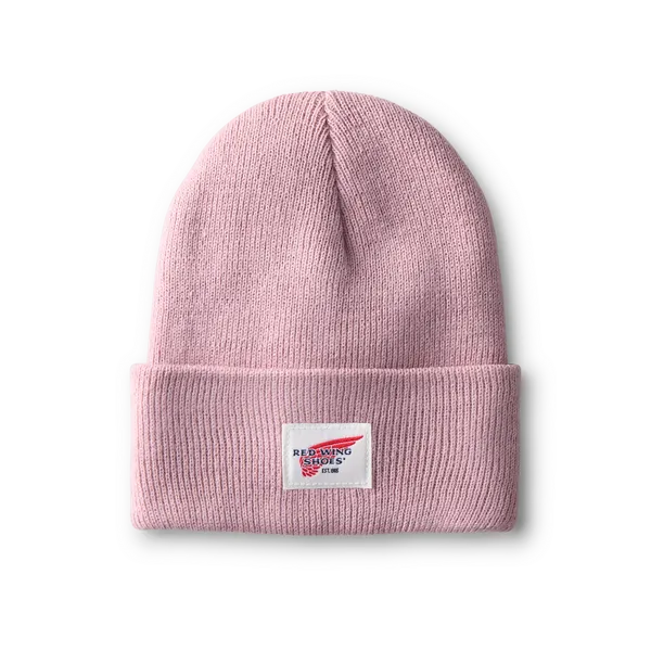 Unisex Kids Cuffed Beanie Hat in Pale Rose 98051