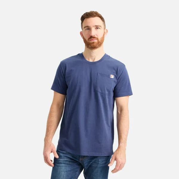 Men's Short Sleeve Pocket T-Shirt in Navy 98470 - Image 2