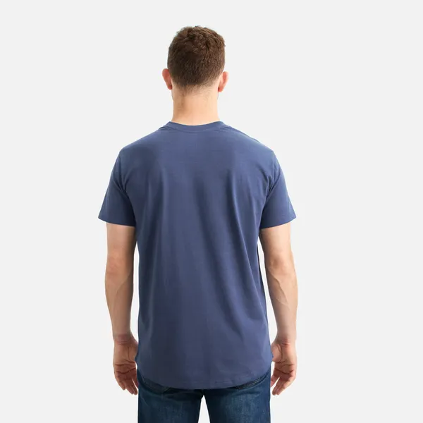 Men's Short Sleeve Pocket T-Shirt in Navy 98470 - Image 4