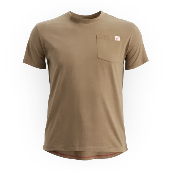 Men's Short Sleeve Pocket T-Shirt in Brown 98471