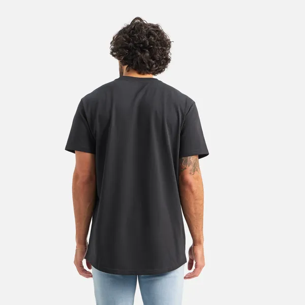 Men's Short Sleeve Classic Wing Tee in Black 98478 - Image 4