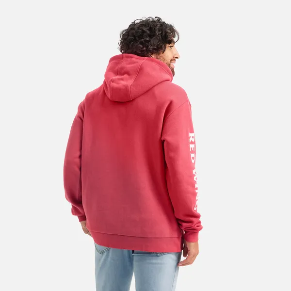 Men's Classic Hoodie in Red 98481 - Image 4