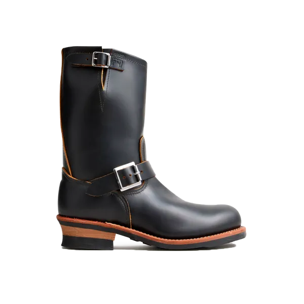 Men's Engineer Boot in Black Klondike Leather 2966