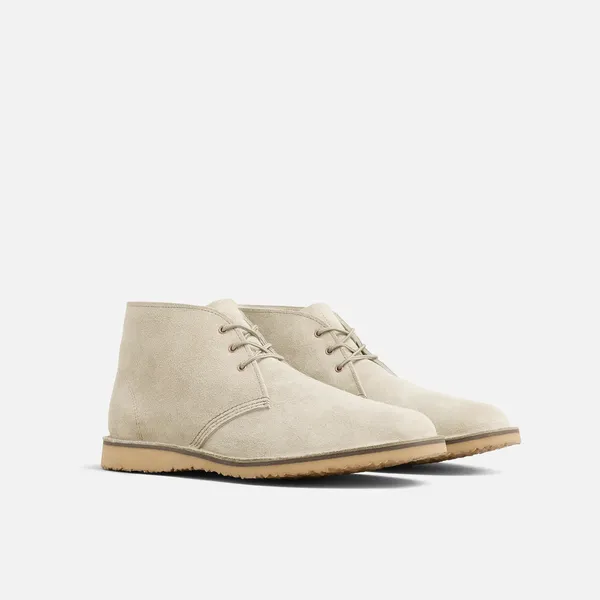 Men's Weekender Chukka in White Sand Leather 3309 - Image 3