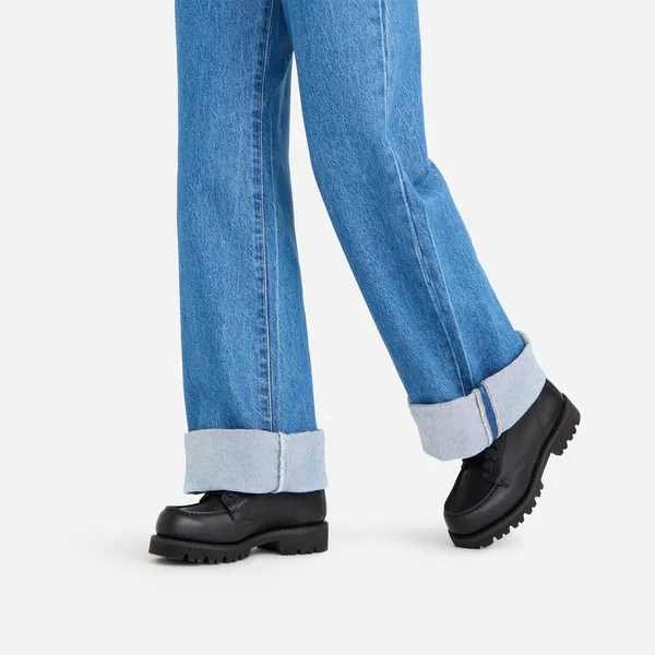 Women's Porter Moc in Black Boundary Leather 3497 - Image 2