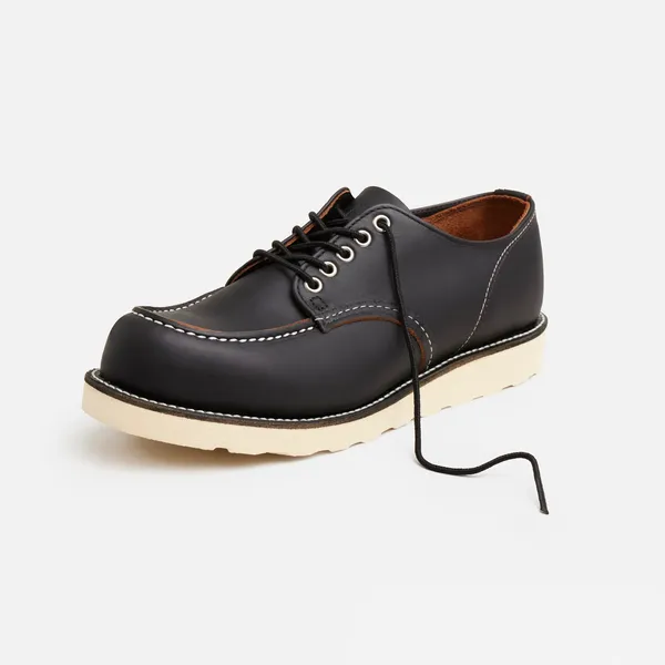 Men's Shop Moc Oxford in Black Prairie Leather 8090 - Image 7