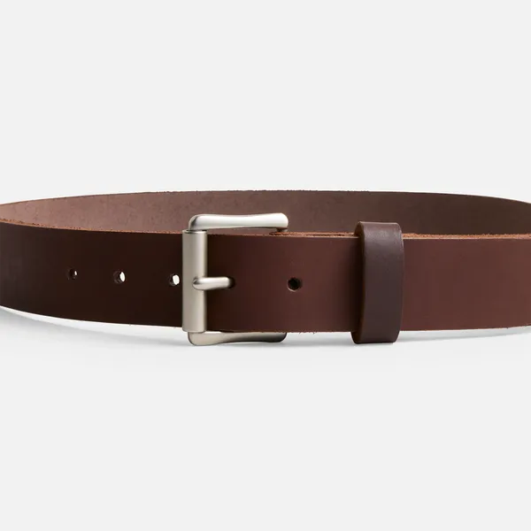 Men's Belt in Amber Pioneer Leather - Image 2